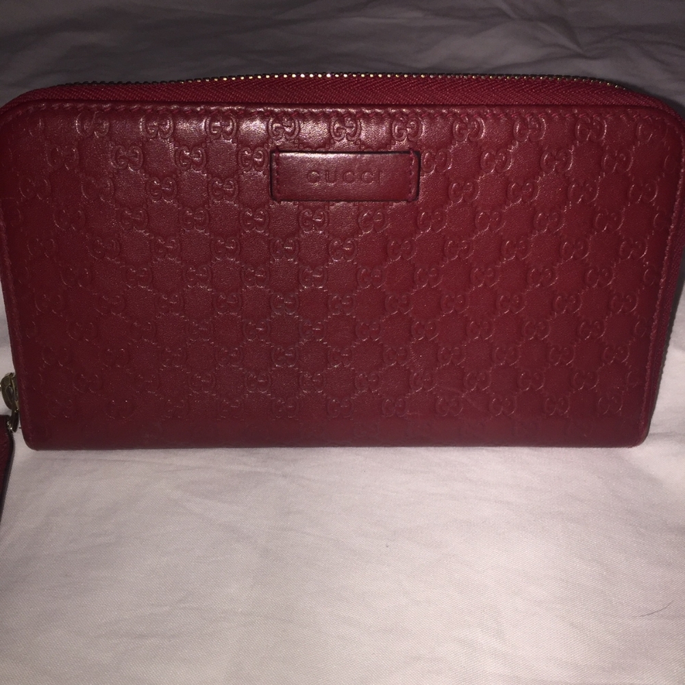 Authentic Red Gucci Wallet